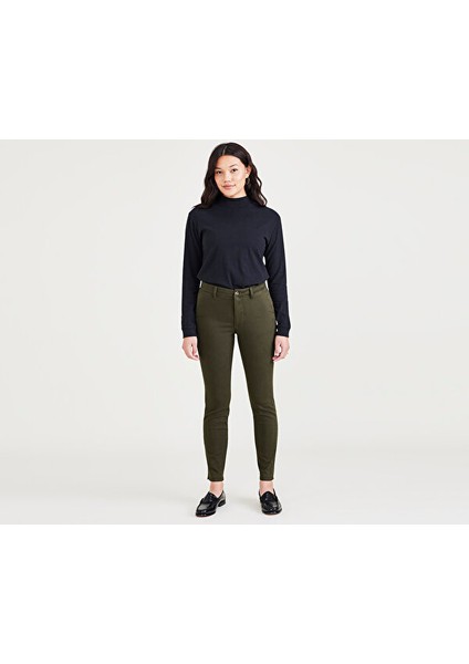 Weekend Chino Yeşil Skinny Fit Pantolon