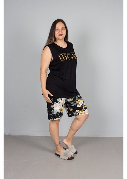Büyük Beden Kadın Giyim Şortlu Pijama Takım fiyatları
