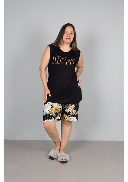Büyük Beden Kadın Giyim Şortlu Pijama Takım fırsatları