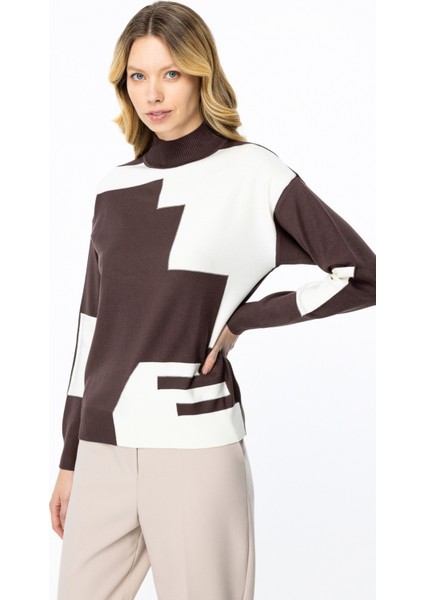 45306 Onteks Iki Renk Geometrik Kazak fiyatları