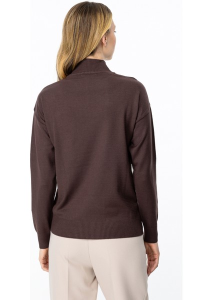 45306 Onteks Iki Renk Geometrik Kazak fırsatları