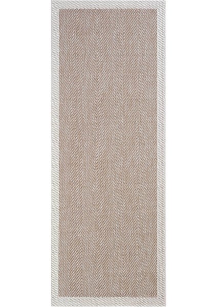 Grande 02 Bej Kaymaz Taban Yolluk Sisal Görünümlü Hol Koridor Halısı Yıkanabilir Kilim Halı Yolluk
