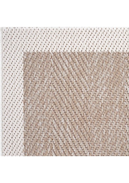 Grande 02 Bej Kaymaz Taban Yolluk Sisal Görünümlü Hol Koridor Halısı Yıkanabilir Kilim Halı Yolluk