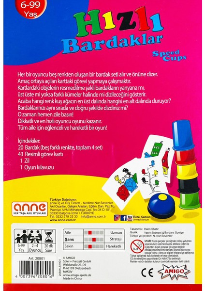 Hızlı Bardaklar (4 Set) (Speed Cups)