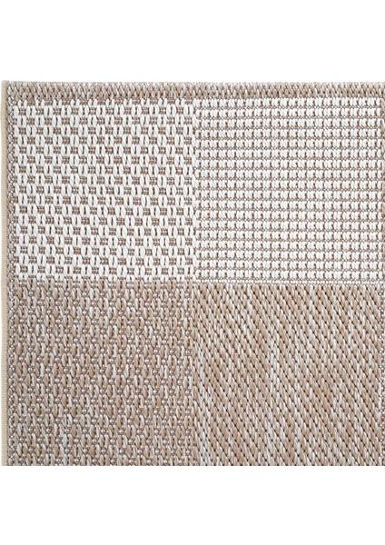 Grande 01 Bej Kaymaz Taban Yolluk Uzun Hol Koridor Halısı İnce Yıkanabilir Dokuma Kilim Halı Yolluk