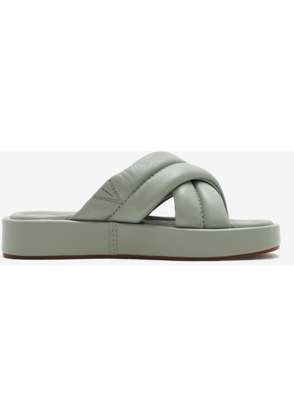 Alda Glide Kadın Light Green Lea Terlik 26181184