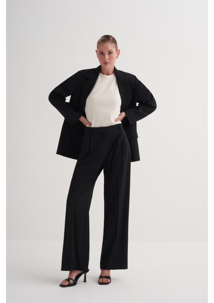 Oversize Kemerli Blazer Ceket