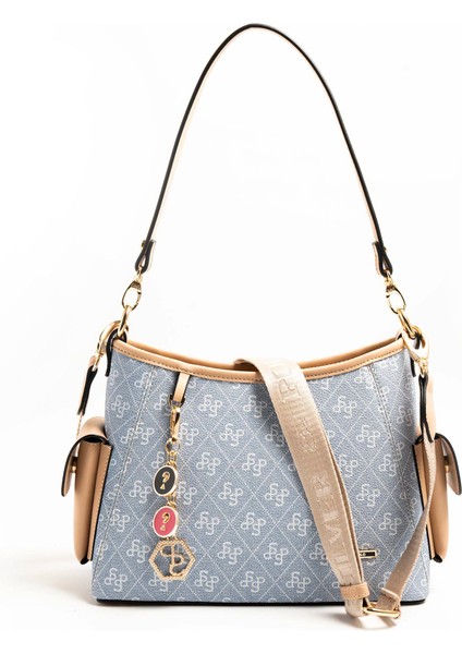 Kadın Çapraz Çanta 1183-46604 Sılver Polo Çapraz Bayan Çantası M178 Mavi-Mat Ten indirimleri