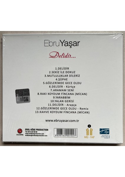 Ebru Yaşar Delidir CD (Jelatininde Sıfır Orjinal Dönem Baskı) fiyatları