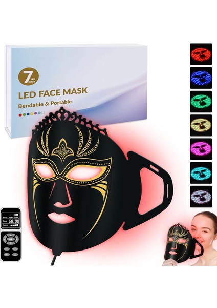 Yüz Için Kırmızı Işık Terapisi, Geliştirilmiş LED Yüz Maskesi
