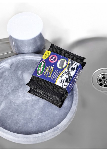 Paslanmaz Inox Sihirli Telli Sünger 2'li Paket