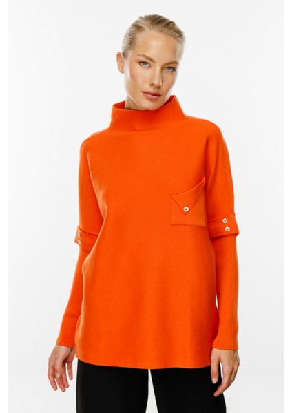 49312 Onteks Cebi Düğmeli Kazak