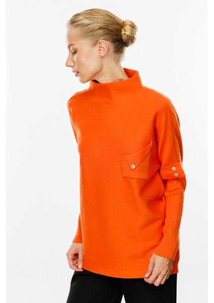 49312 Onteks Cebi Düğmeli Kazak modelleri