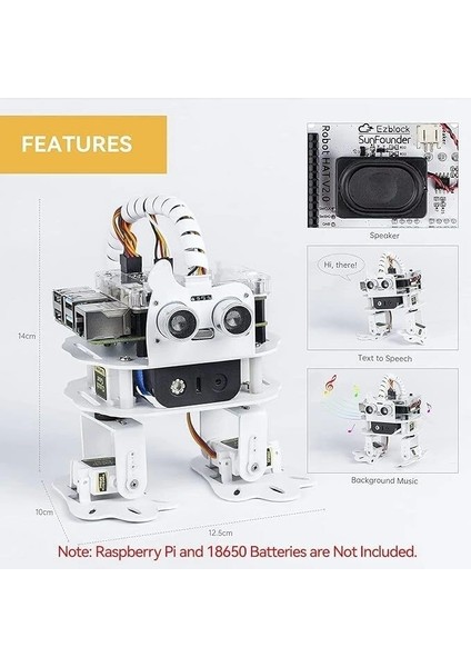 Pisloth Aı Programlanabilir Robot Kiti Raspberry Pi
