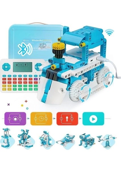 D3 Pro Kodlama Robotu 6+ Yaş Çocuklar Için 12'si 1 Arada Robotik Kit