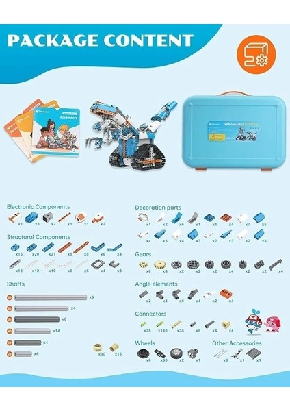 8+ Yaş E7 Pro Kodlama Robotu Kodlama Destek Kontrol Cihazı