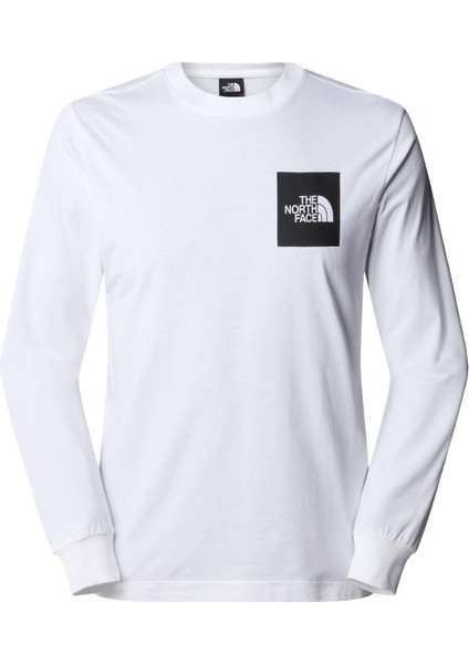 Erkek L/S Fıne Tişört Nf0a8a6pfn41