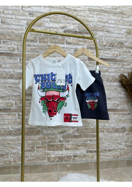 Chicago Bulls Erkek Çocuk Şortlu Alt Üst Takım