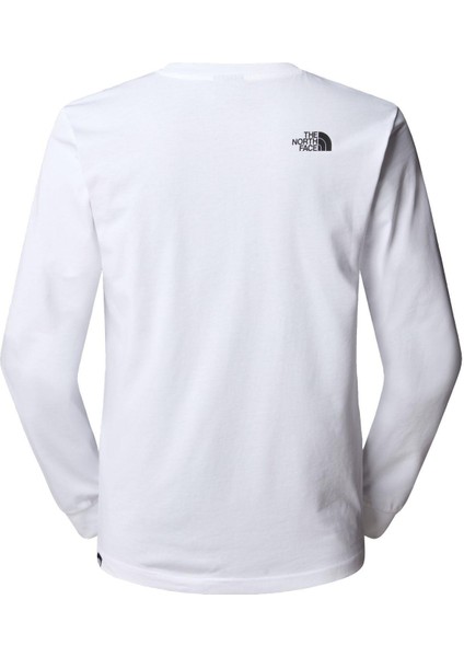 Erkek L/S Fıne Tişört Nf0a8a6pfn41