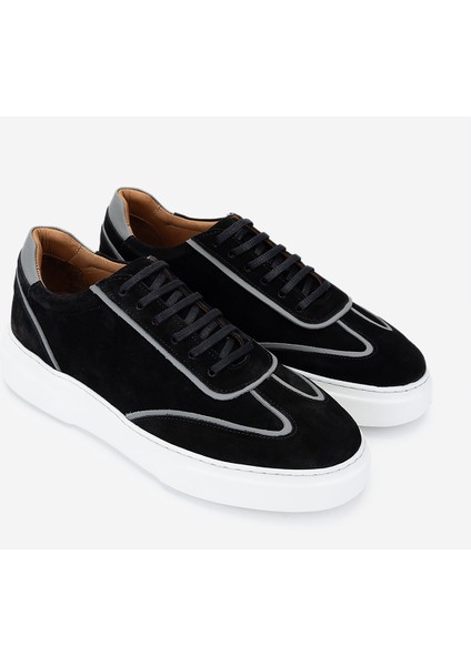 Erkek Deri Siyah Süet Sneakers & Spor Ayakkabı 1092 202502 Erk Ayk Y25 Sıyah Suet fiyatları