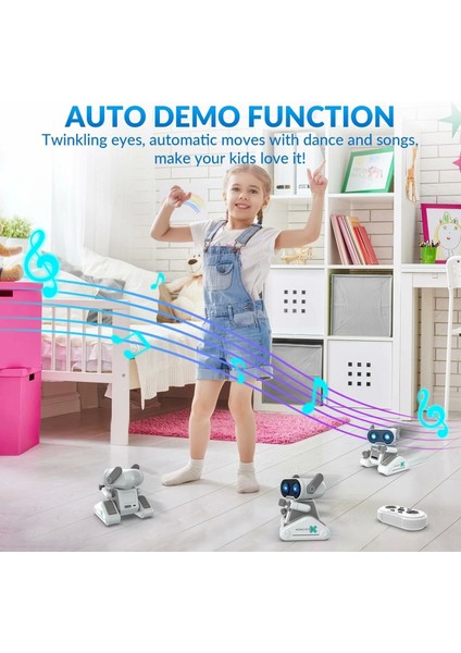 Rc Şarj Edilebilir Uzaktan Kumandalı Robot Oyuncak - Beyaz