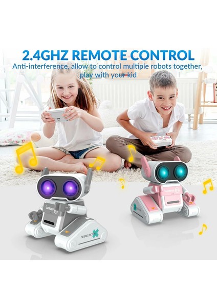 Rc Şarj Edilebilir Uzaktan Kumandalı Robot Oyuncak - Beyaz