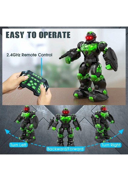 Programlanabilir Uzaktan Kumandalı Robot - Yeşil