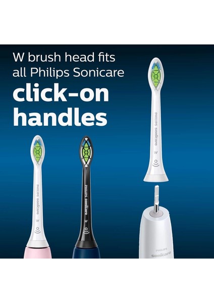 Sonicare W Diamondclean Diş Fırçası Başlıkları - 2 Adet - HX6062/65