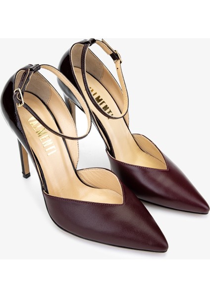 Kadın Deri Bordo Topuklu Ayakkabı 1074 2282 Bn Ayk Y25 Bordo fiyatları