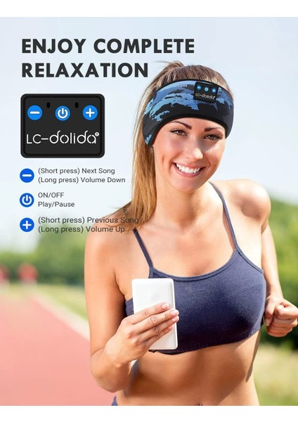 Uyku Maskesi - Kablosuz Kulaklıklar Ince Hd Stereo Hoparlör - Siyah fırsatları