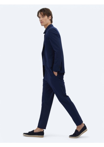 Lacivert Düz Modern Fit Takım Elbise