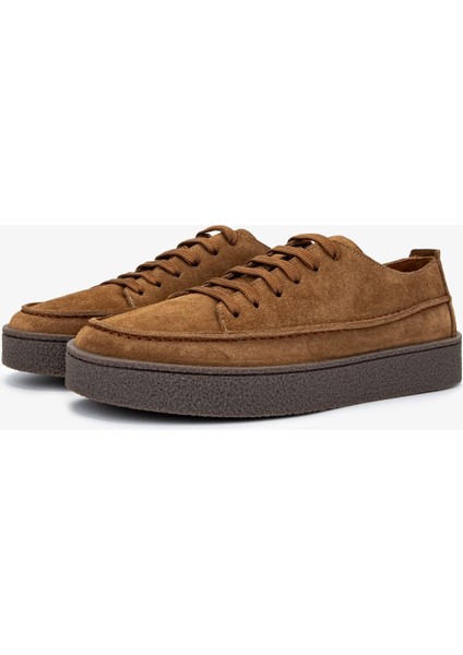 Erkek Deri Kahverengi Sneakers & Spor Ayakkabı 1111 502 Erk Ayk Y25 Sıgaro Suet