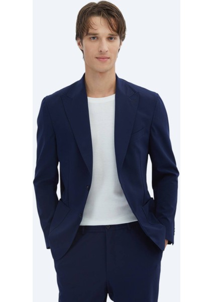 Lacivert Düz Modern Fit Takım Elbise