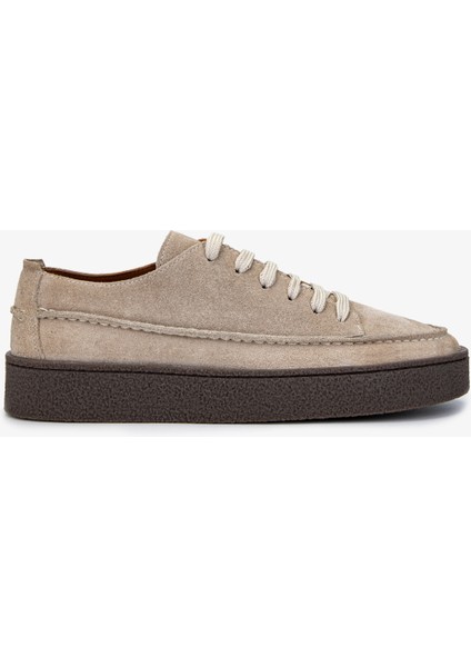 Erkek Deri Bej Süet Sneakers & Spor Ayakkabı 1111 502 Erk Ayk Y25 Bej Suet