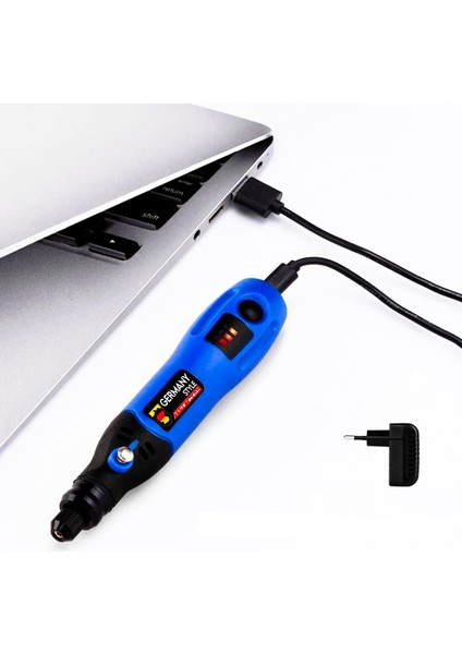 Mini Hobi Gravür Şarjlı Taşlama Akülü 24 Parça Gravür Set