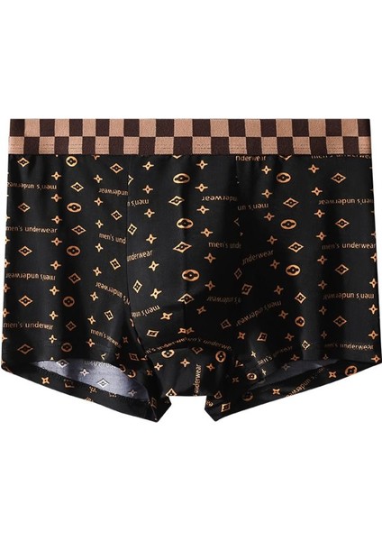 A3108 Çapraz Dört Adamların Altı Çizgiler Flat Pantolon (Yurt Dışından)