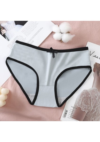 AB03 Mavi Süt Ipek Iç Çamaşırları 3b Kaplumbağa Kaldırıcı Üçgenin Pantolonları (Yurt Dışından)