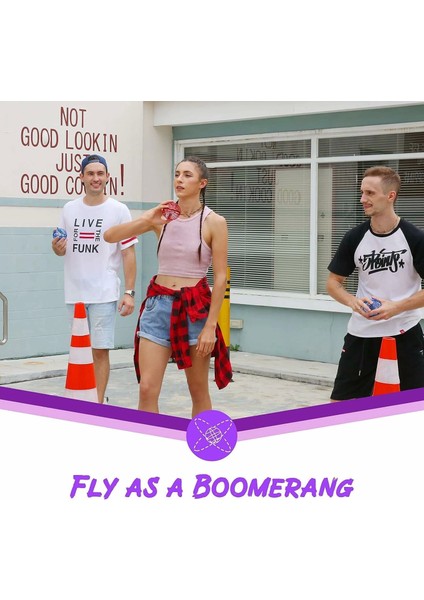 Uçan Top Oyuncak, Bumerang El Kontrollü Mini Drone - Pembe