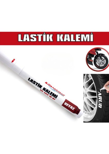 Oto Lastik Kalemi Beyaz Araç Lastik Yazı Yazma Boyama Kalemi