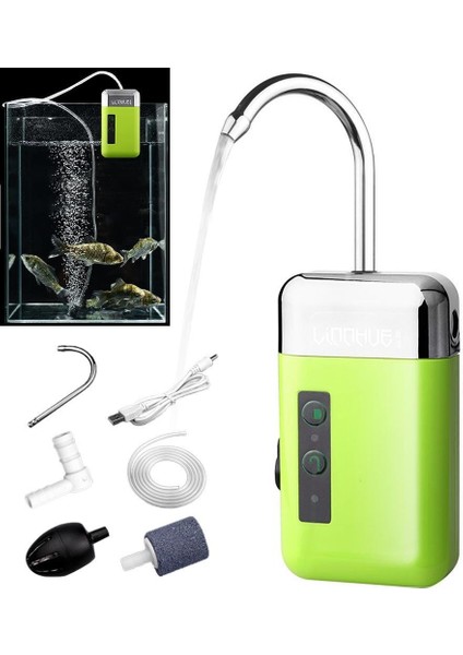 PM-24919 Akvaryum Su Tahliye Pompası Balıkçı Akıllı Fener Ledli Oksijen