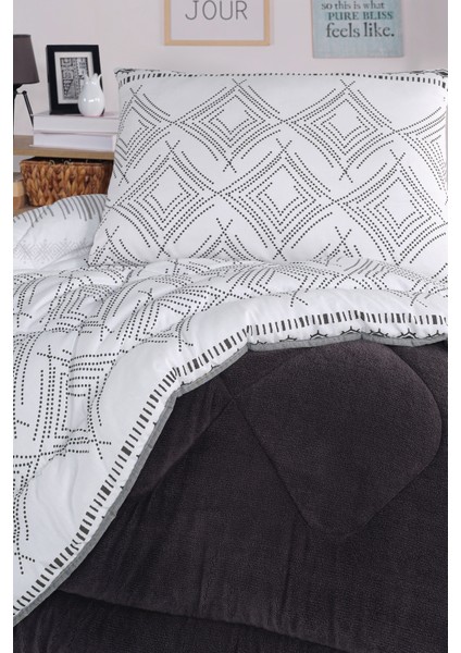 Comfort Set Yeni Nesil Wellsoft Yorganlı 2 Parça Tek Kişilik Lima Antrasit modelleri