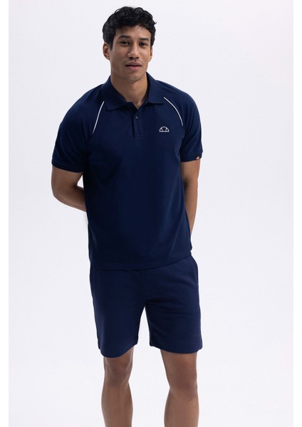 Pamuklu Regular Fit Logolu Polo Yaka T Shirt Erkek Polo Yaka T Shirt EM407