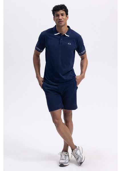 Pamuklu Regular Fit Logolu Polo Yaka T Shirt Erkek Polo Yaka T Shirt EM407 modelleri