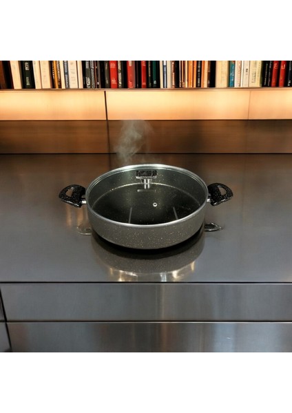 28 cm Granit Basık Tencere