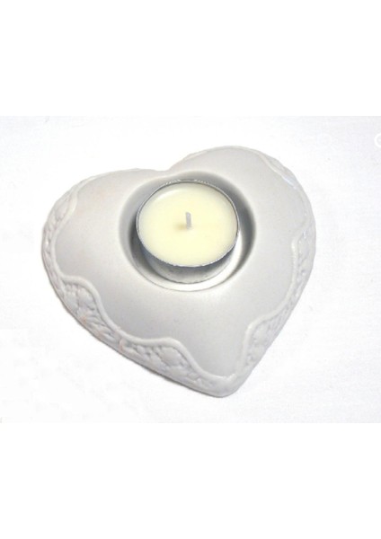 Çiçek Desenli Kalp Mumluk 11CM Silikon Kalıp K-207 modelleri