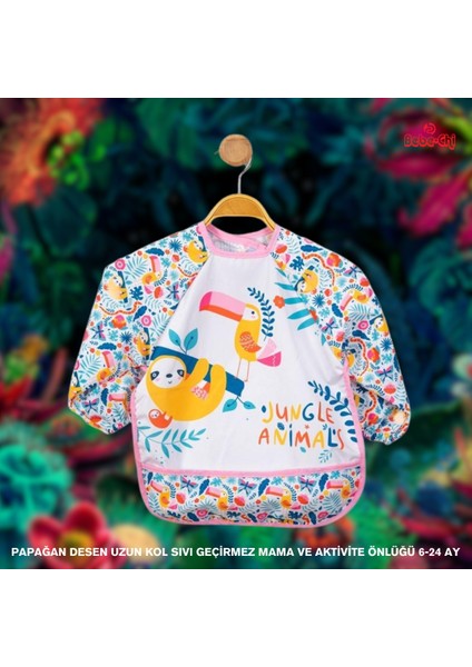 Bambino Kids Uzun Kollu Mama ve Aktivite Önlüğü Jungle (6-24 Ay)