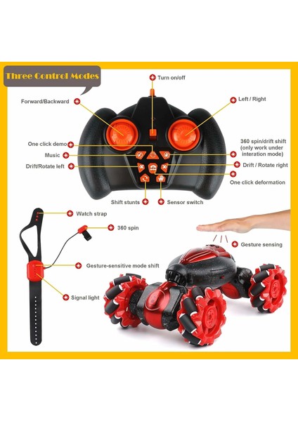 Bıranco Rc Dublör Araba Jest Algılama - Noel Kırmızısı fiyatları