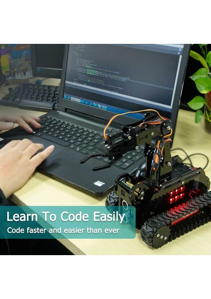 Rasptank Akıllı Robot Kiti - Raspberry Pi ile Uyumlu