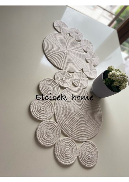 Elçiçek Home Hasır,runner,masa Örtüsü