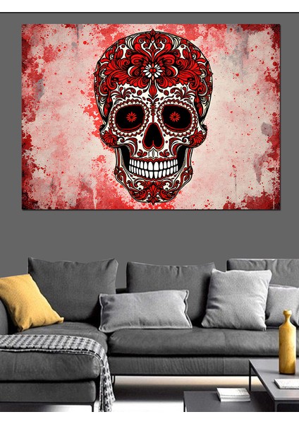 Renkli Kuru Kafa Sanatı Dekoratif Kanvas - Mdf Ahşap Tablo